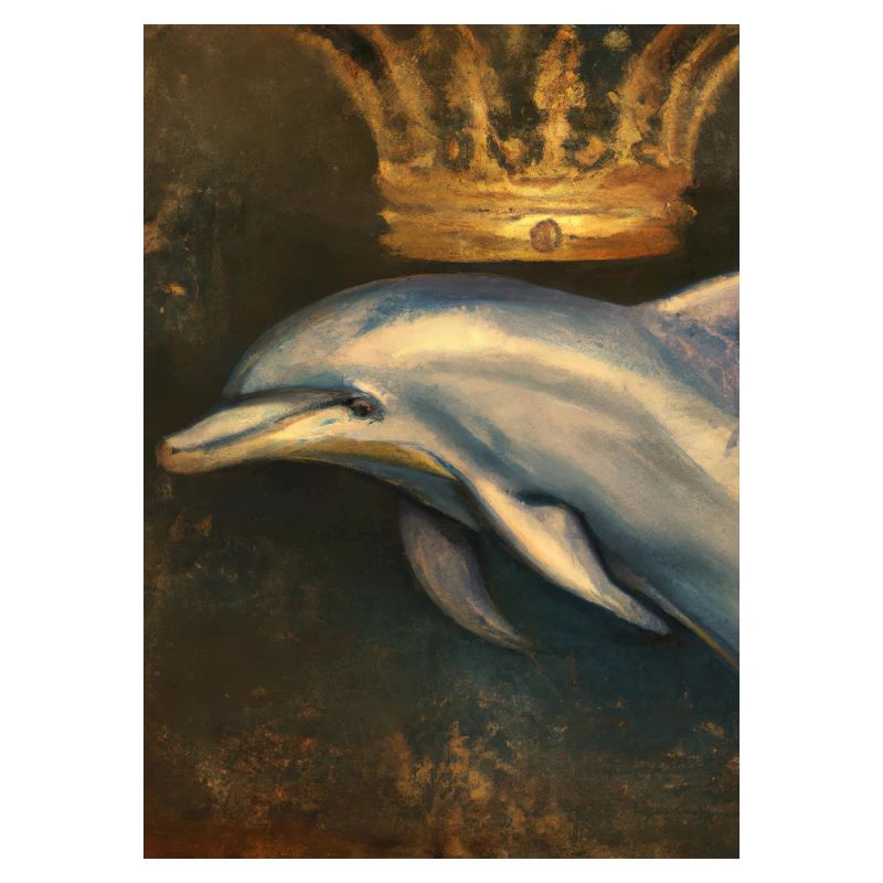 Delfin mit Krone