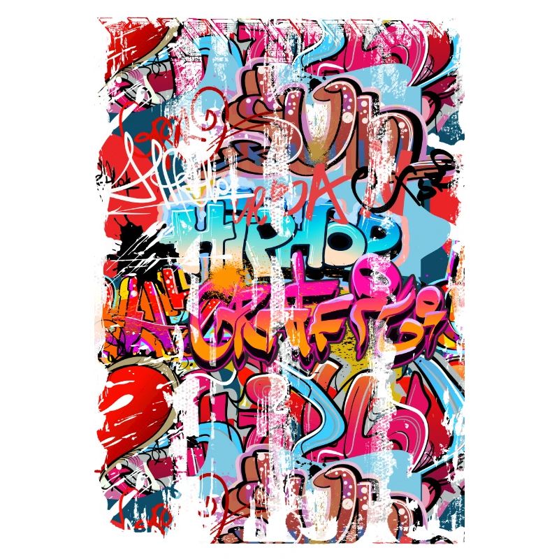 Graffiti style Splash hip hop colors painter color