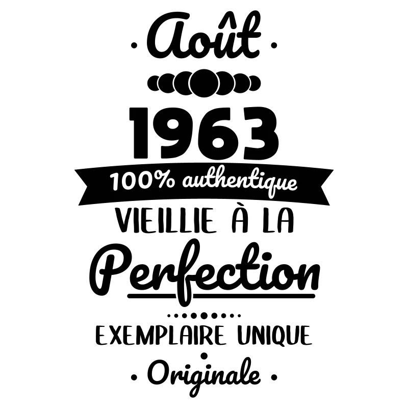 Anniversaire 60 ans - Août 1963 Originale