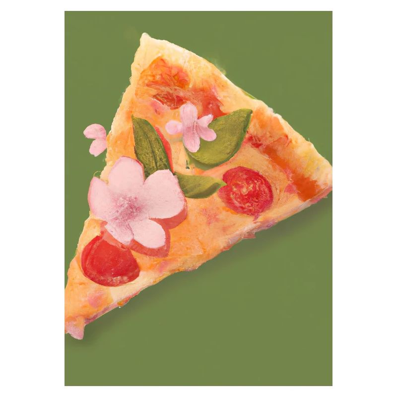 Blümchen-Pizza