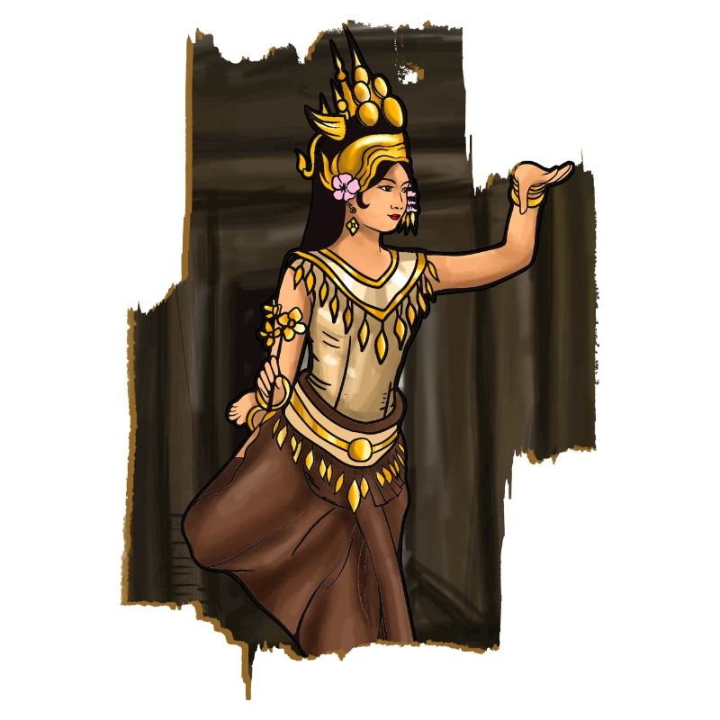Cambodia Tradition Dance Khmer Apsara I Gift