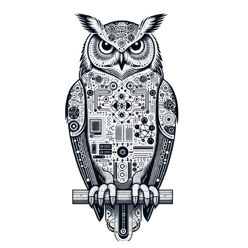 Uhu | Eule | Technischer UHU | Nachteule KI Eule