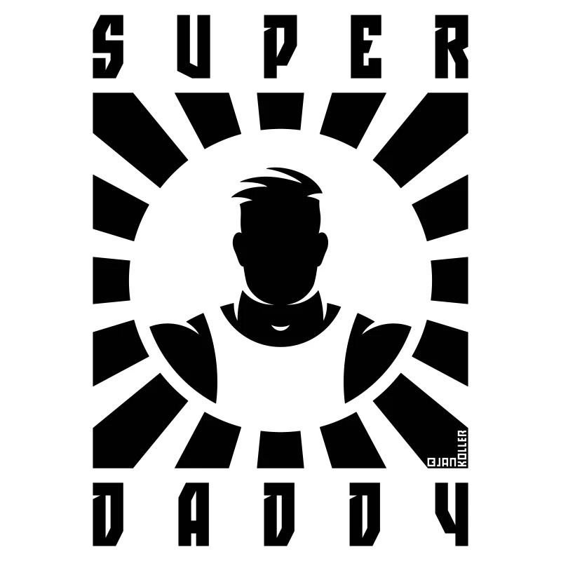 Super Daddy (Dad / Papa / Rays / Black)