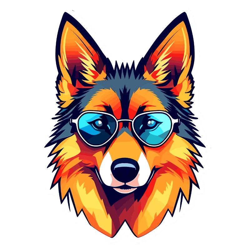 German Shepherd Illustration