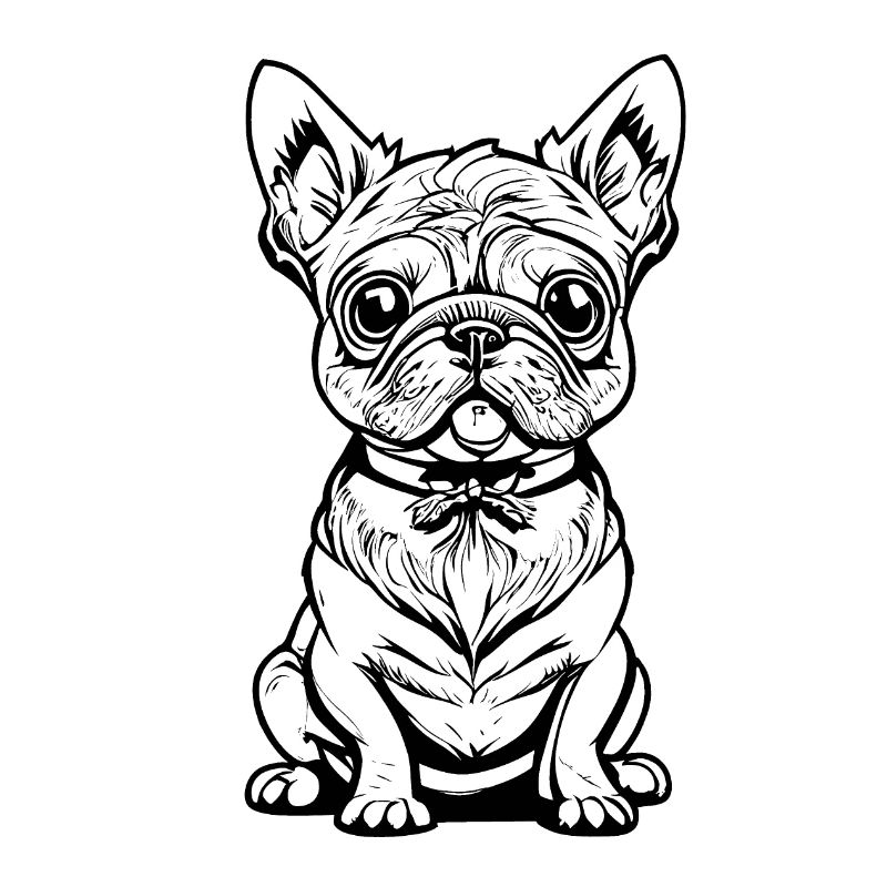 Süsser sitzender Hund