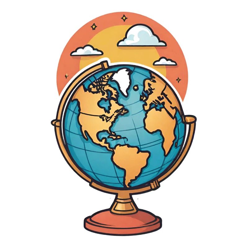 Globe stylized