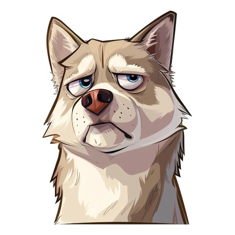 Grumpy the Husky