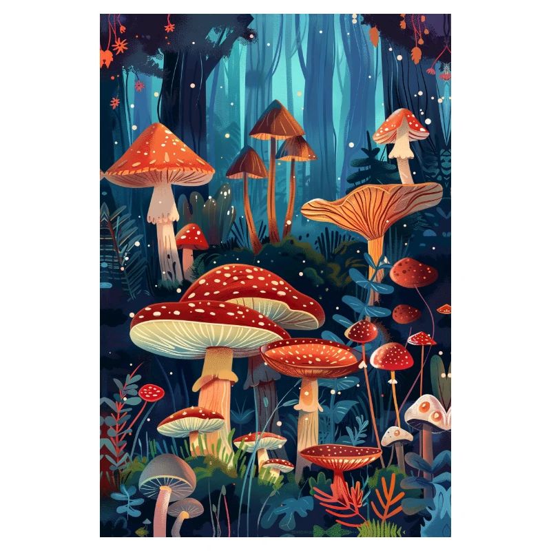 Forêt de champignons | IA