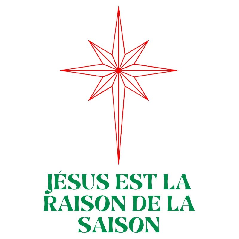 Étoile de Noël avec citation religieuse