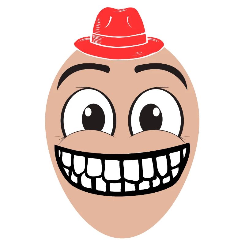 A happy man with a red hat