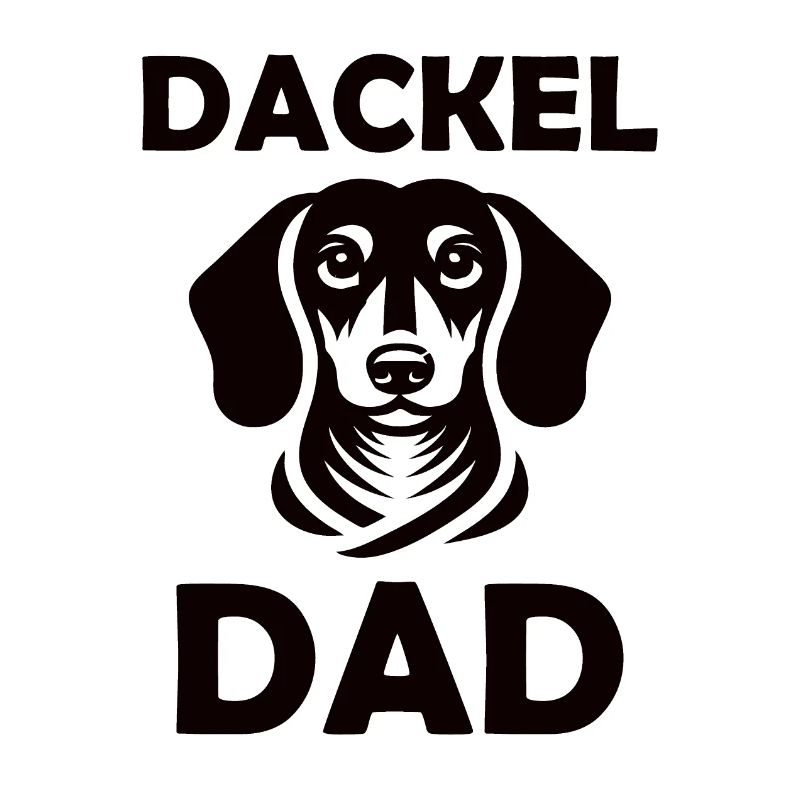Design de papa teckel pour l’éventail de chiens