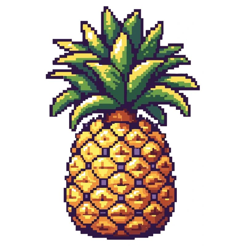 Pineapple Pixel Icon