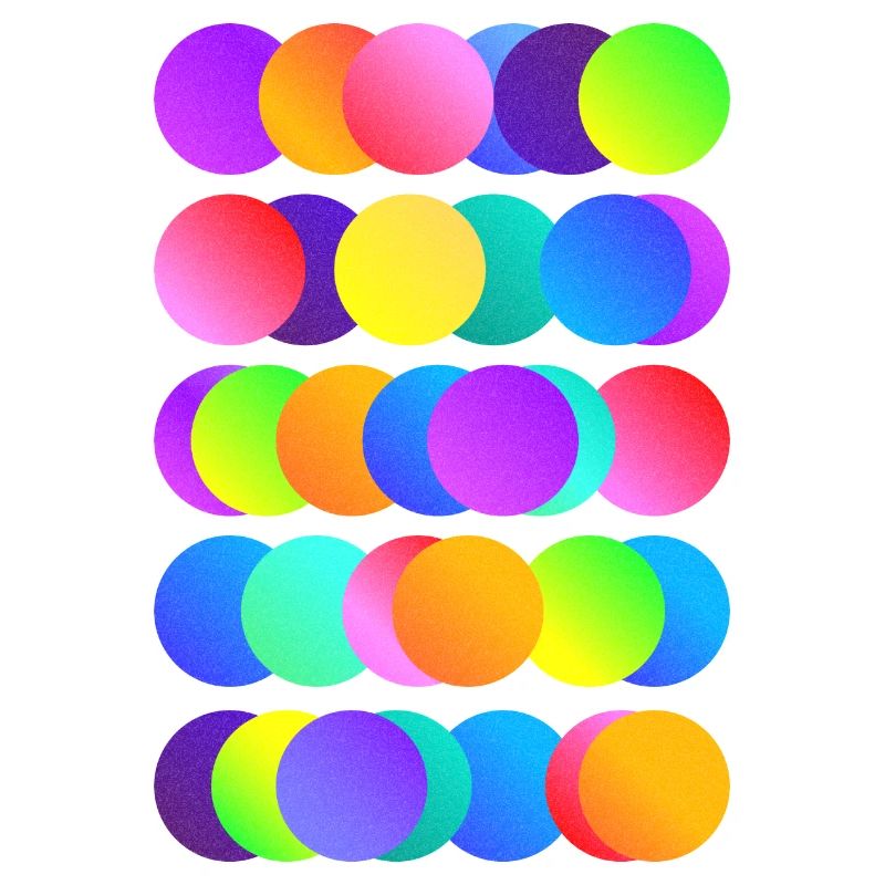 Brightly coloured circles