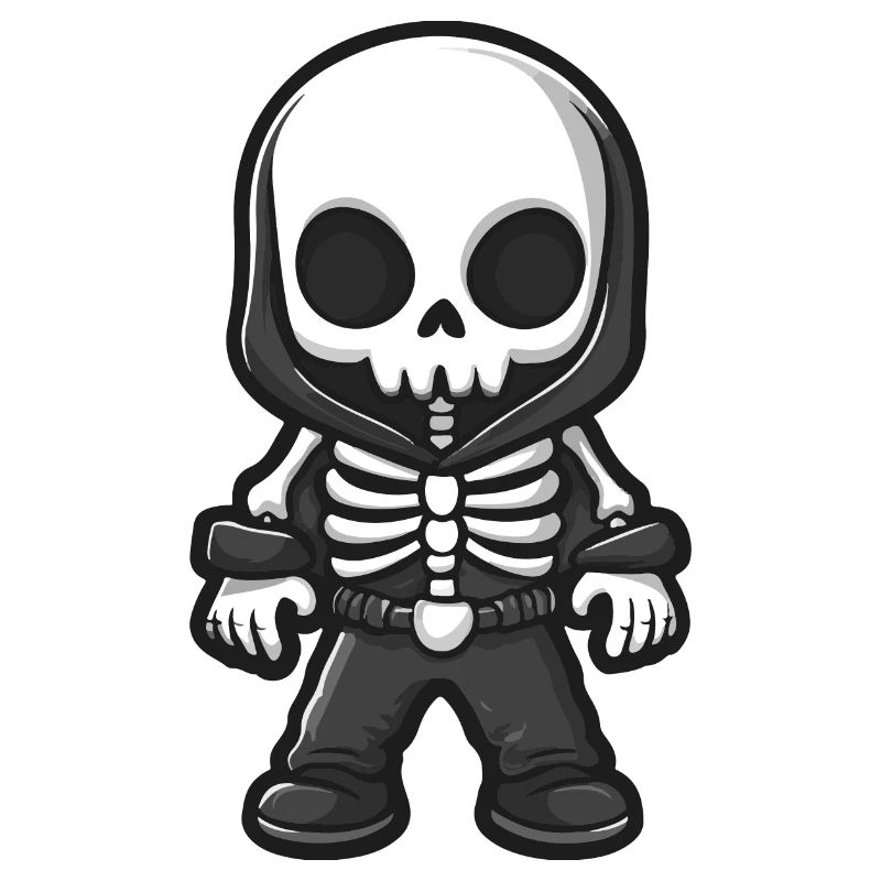 Skelett Comic Halloween