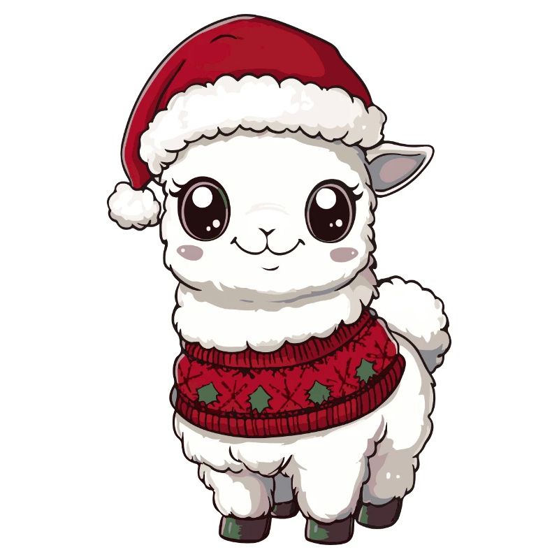 Alpaca Llama Christmas Comic