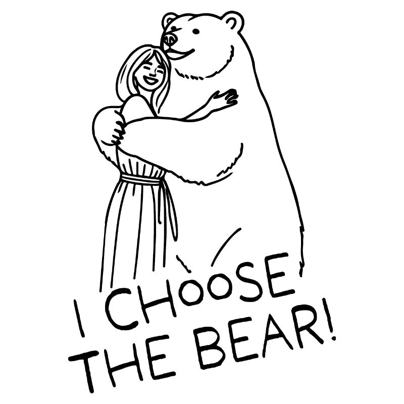 Mann oder Bär? I Choose The Bear // schwarz