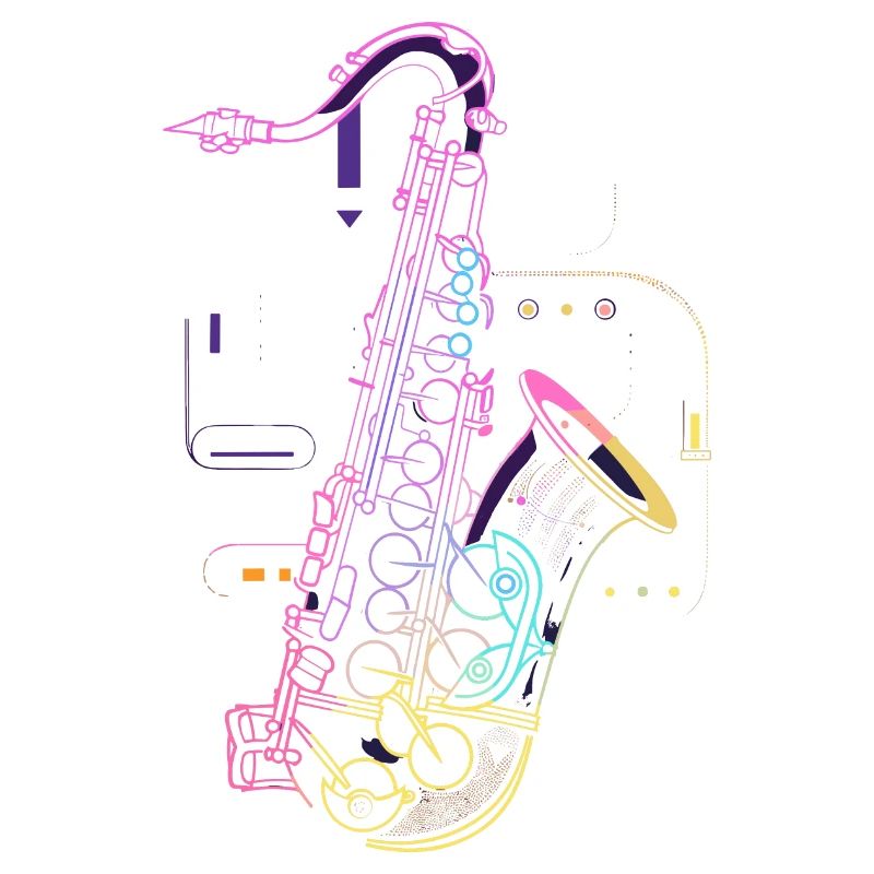 Saxophone Drawing