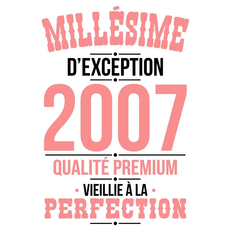 Anniversaire 18 ans - Millésime d'Exception 2007