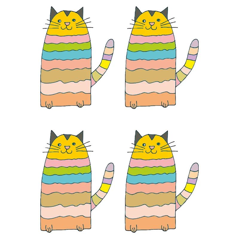 Boucles de chat quadruples