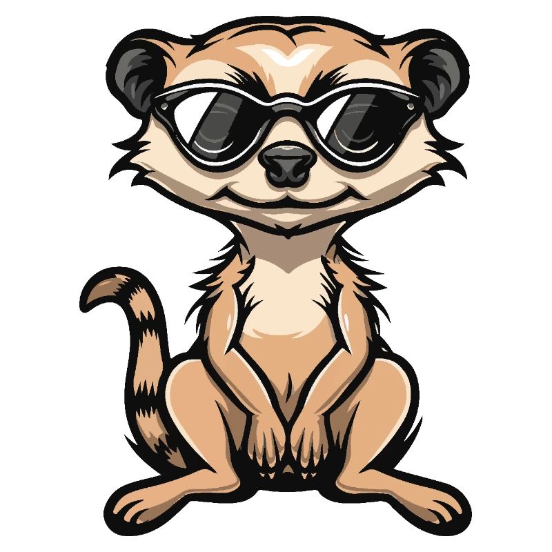 Suricate Bande dessinée cool