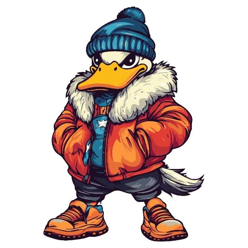 Duck Funny Winter