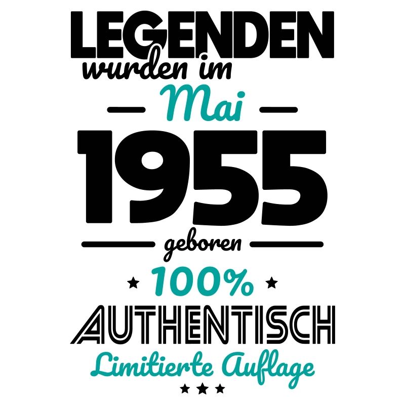 70th Birthday - Legends Were Created in May 1955