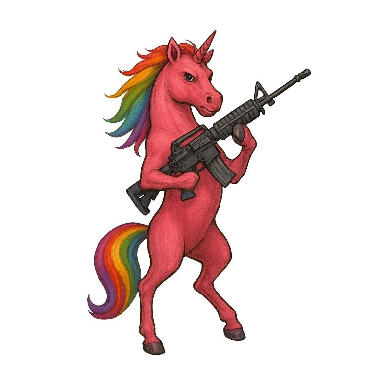 Bewaffnetes Einhorn
