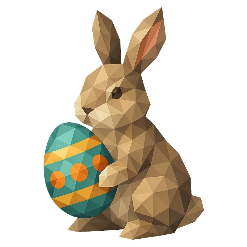 Geometric Easter Bunny