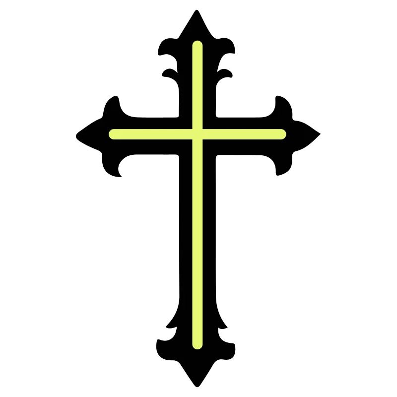 Symbole de croix Ligne