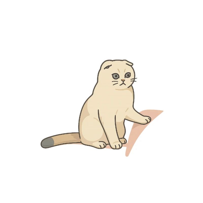 Chat mignon avec une expression mélancolique