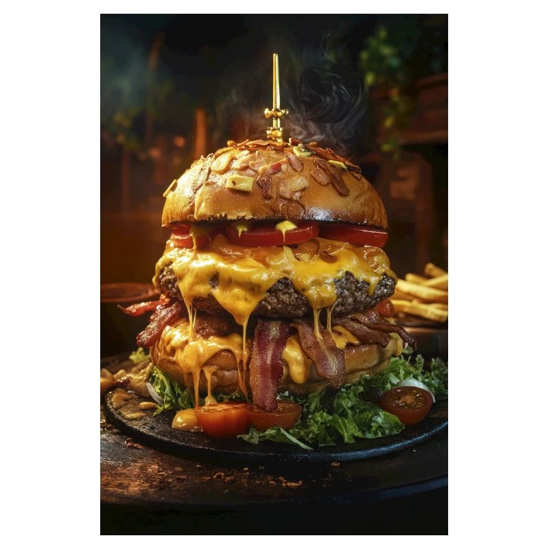 Epic Bacon Cheese Burger Stack