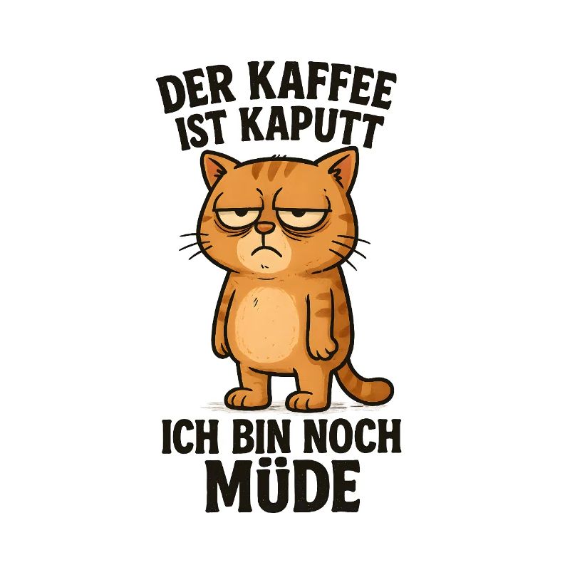 Le café est cassé Chat matinal