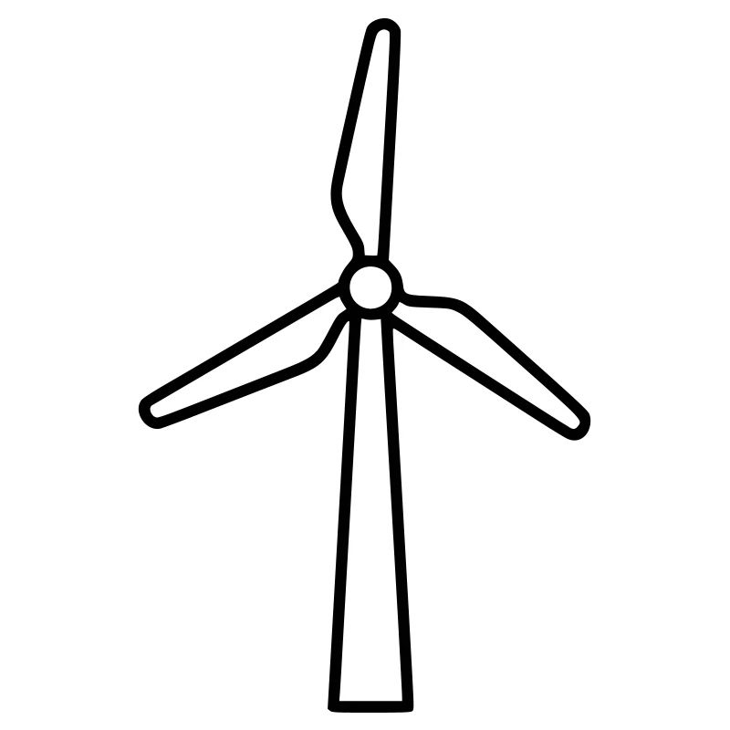 Wind turbine | Renewable Energy Statement Vector