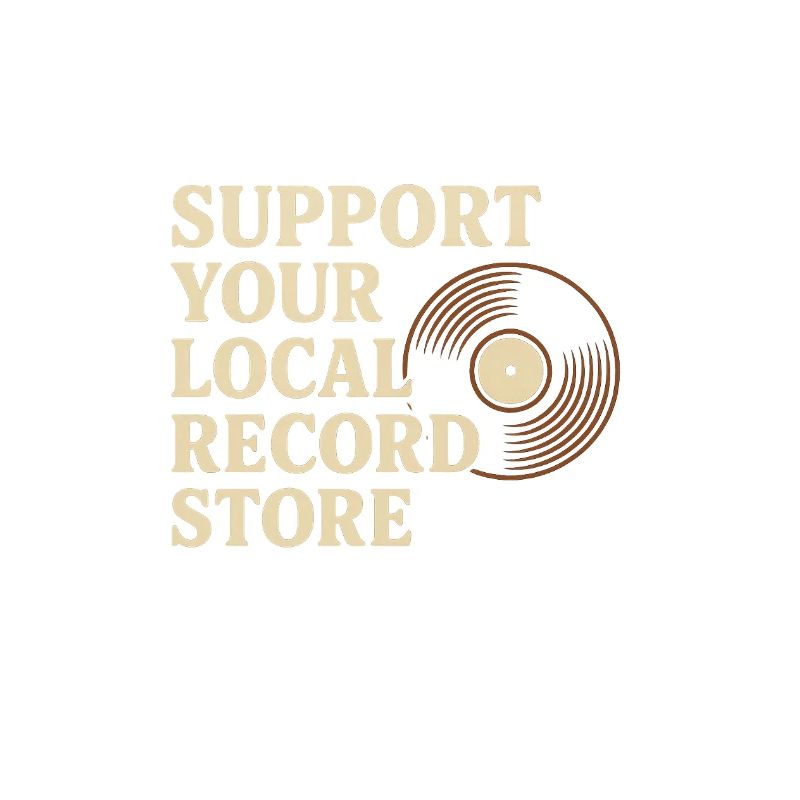 Support Local Record Store Vinyl Tee
