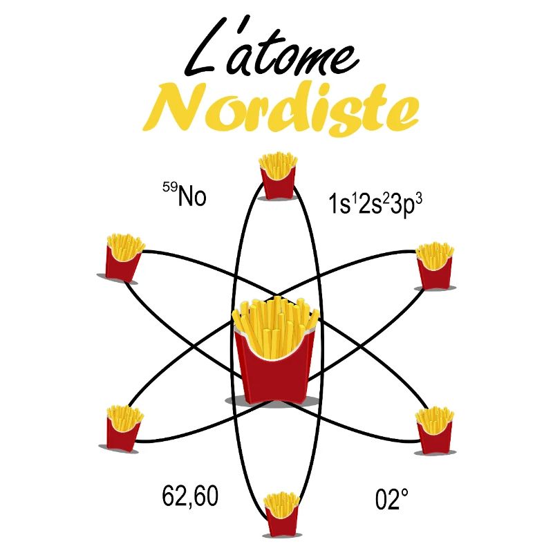 Nördliches Atom Geschenk Ch'ti Science Pride Emblem