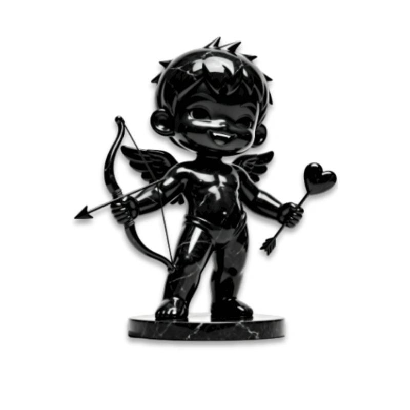 Schwarzer Amor mit Bogen