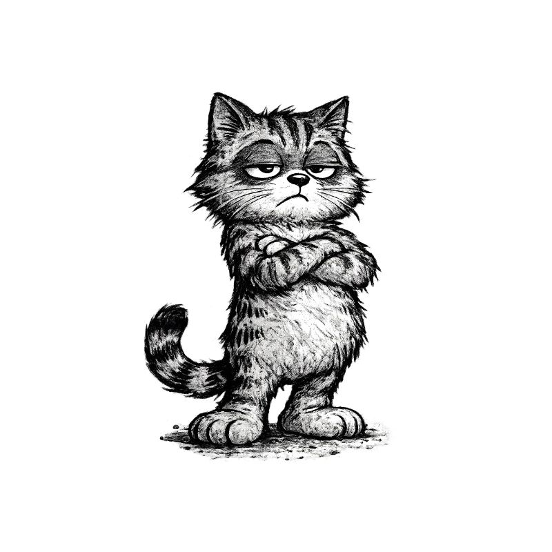 Grumpy Katze – Chef Vibes (Sketch Attitude)