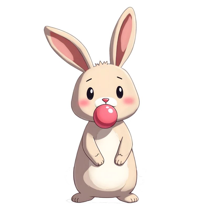 Rabbit with Chewing Gum