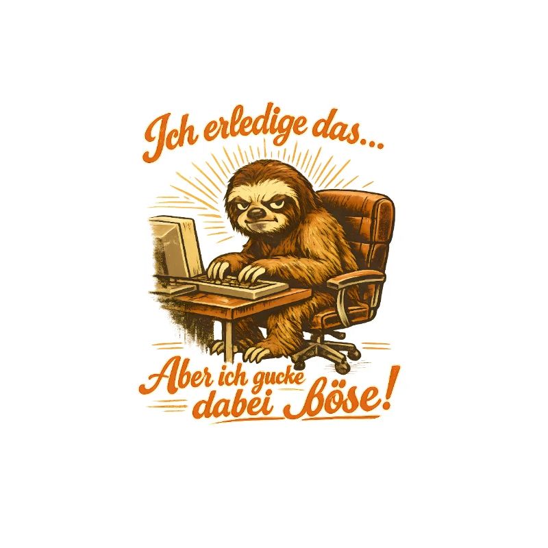 Ich mach das aber ich gucke dabei böse sloth