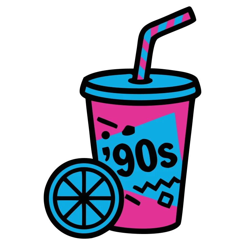 90s Retro Becher Slush Sommer