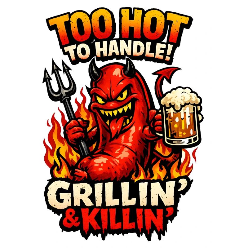 Satanische Grillwurst – Lustiges BBQ Horror Comic 