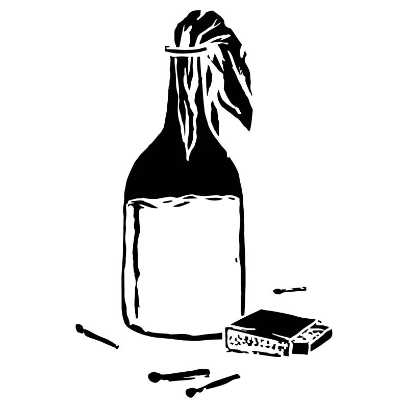 Illustration de cocktail Molotov