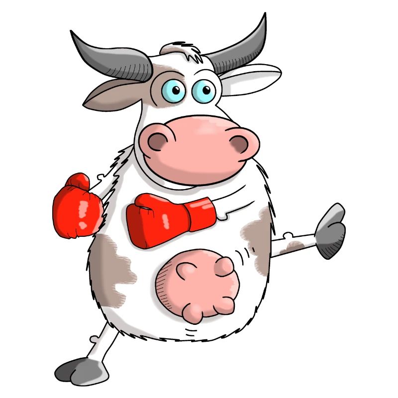 Witziger Comic Stier