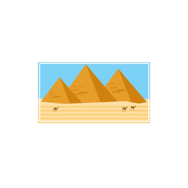 Egypt pyramids keepsake gift idea