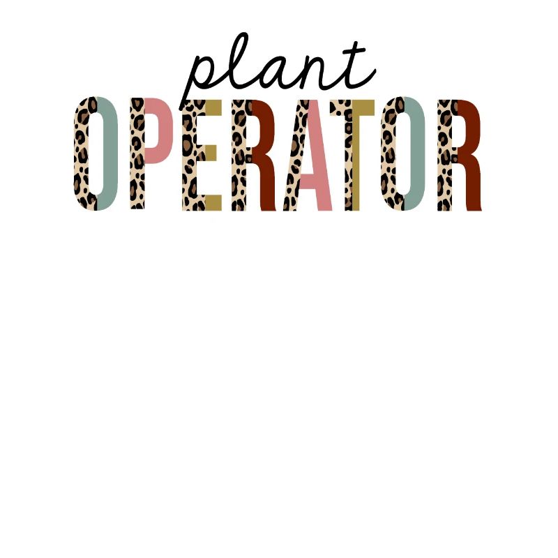 Plant Operator Leopard Print Funny