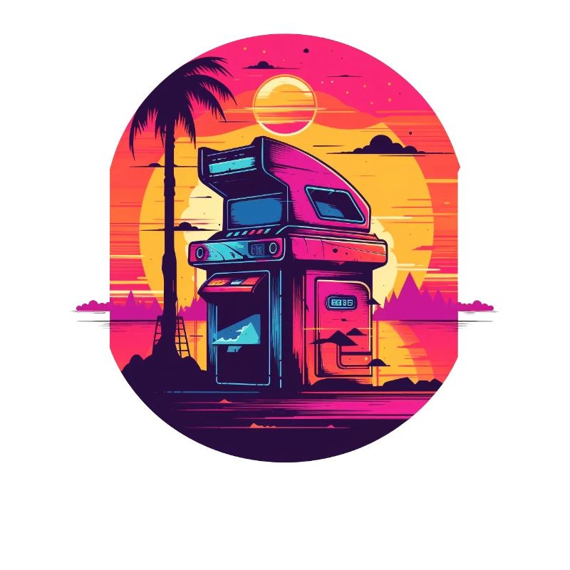 Game Over Arcade-Stil Retro Konsolen-Controller