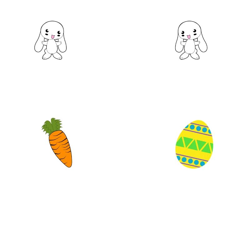 J'enseigne les lapins les plus mignons dans le patch de Pâques