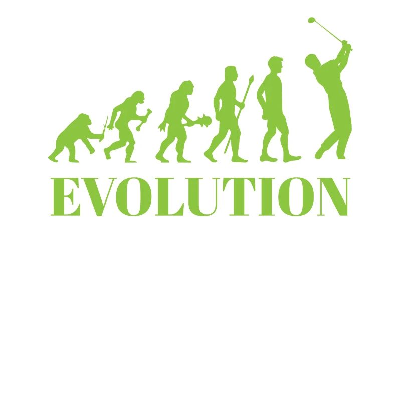 Evolution - Golf - Lustig - Fun - Geschenk