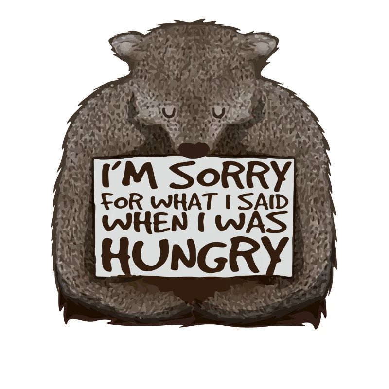 Désolé, j’avais faim.