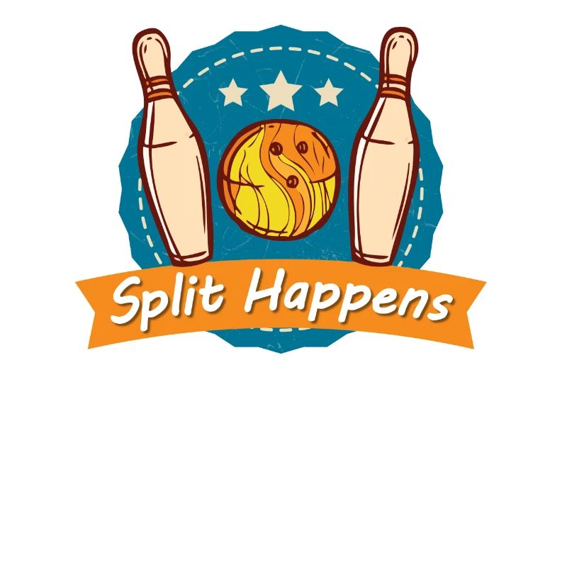 Split Happens Tee Bowling Bowler Tee